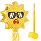 WERNNSAI Sun Pinata-Sunshine Party Decorations pull string Sun Pinata with Blindfold and Bat for Girls Kids Sun Brithday Baby Sh