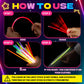 Lewtemi Glow Stick Figure Costume Set - 460 Pcs Colorful Light-Up Outfits, Plastic Accessories for Christmas Party Cosplay and Dancing