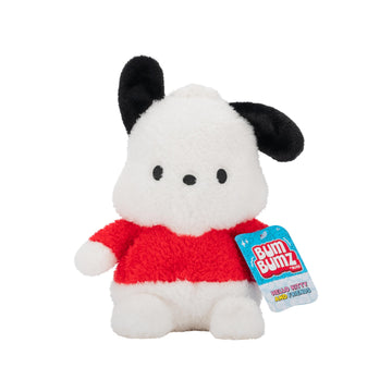 BumBumz 7.5-inch Hello Kitty and Friends Bumz - Classic Pochacco Plush - Collectible Sanrio Toy - from The Makers of Original Sq