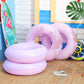 Shinyrelief 4 Pcs Inflatable Pastel Pool Floats 30'' Macaron Swim Inner Tube For Kids Adults Swimming Rings Raft Floats Toys Sum