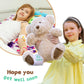 Muiteiur Get Well Soon Teddy Bear Stuffed Animal Get Well Soon Gifts For Kids Adult After Surgery Broken Leg Teddy Bear Feel Better Bear,Brown