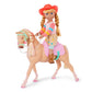 Glitter Girls - 14-Inch Equestrian Doll and Horse - Blue Eyes & Blond Hair - Tan Coat with Pink & Blond Mane - Removable Doll Cl