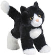 Douglas Plush Black & White Cat Stuffed Animal - 8" Long, Model 4092