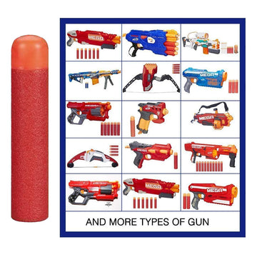 120 PCS Mega Dart Refill Pack 9.5cm Red enhanced Refill project pieces for N-Strike Mega Series Blasters