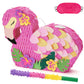 Wernnsai Flamingo Piñata - Pink Piñata Bundle With Blindfold And Bat For Girls Kids Piñata Tropical Flamingo Theme Birthday Party Supplies Summer Pool Party Decorations For Fiestas Baby Shower