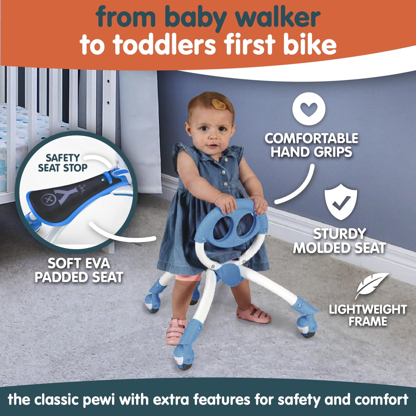 YBIKE USA Pewi advanced Blue  for Kids