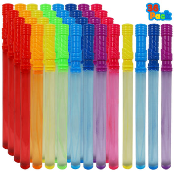 Mortime 36 Pack Bubble Wands For Kids, 8 Colors Bubbles Stick Bulk, 14.6' Easter Party Favor Summer Toy For Children