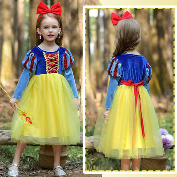 Itvti Princess Costume For Girls Dresses Toddler Kids Outfit For Halloween Birthday Party Cosplay With Accessories(Tag 130)