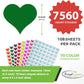 1/2 Inch (0.50) Heart Sticker Bulk Labels Sheets Diy Scrapbooking Stickers For Valentine'S Day, Stationery, Arts & Crafts 13Mm, 7560-Pack (Brown) By Royal Green