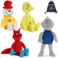 Aurora Dr. Seuss Plush Set Of 4: 12' Sam I Am, 12' Yertle The Turtle, 12' Sneetch, 12' Fox In Socks With Myriads Drawstring Bag