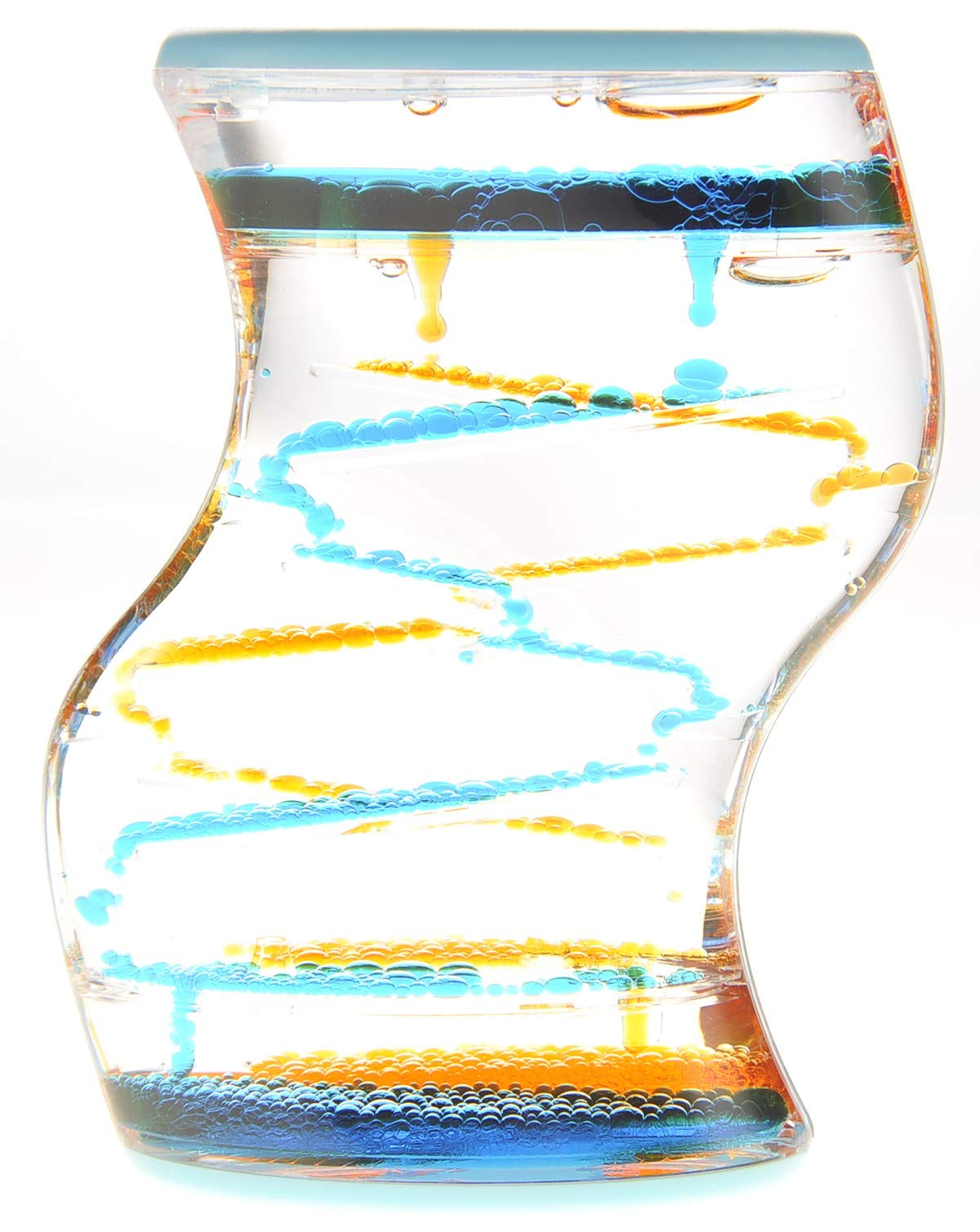 AZ Trading & Import TG32-BLUE-ORANGE Liquid Motion Bubbler, Multicolor