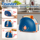 TOY Life Kids Blender Toy, Kids Coffee Maker, Toy Toaster, Toy Kitchen,Play Kitchen Appliances Kids with Light and Sound, Play C