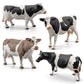 Lc Joycre Cow Figure Toys 4Pcs Realistic Big Cows Figurines Toys For Toddlers Simmental Cows Holstein Cow Figures For Kids Birth