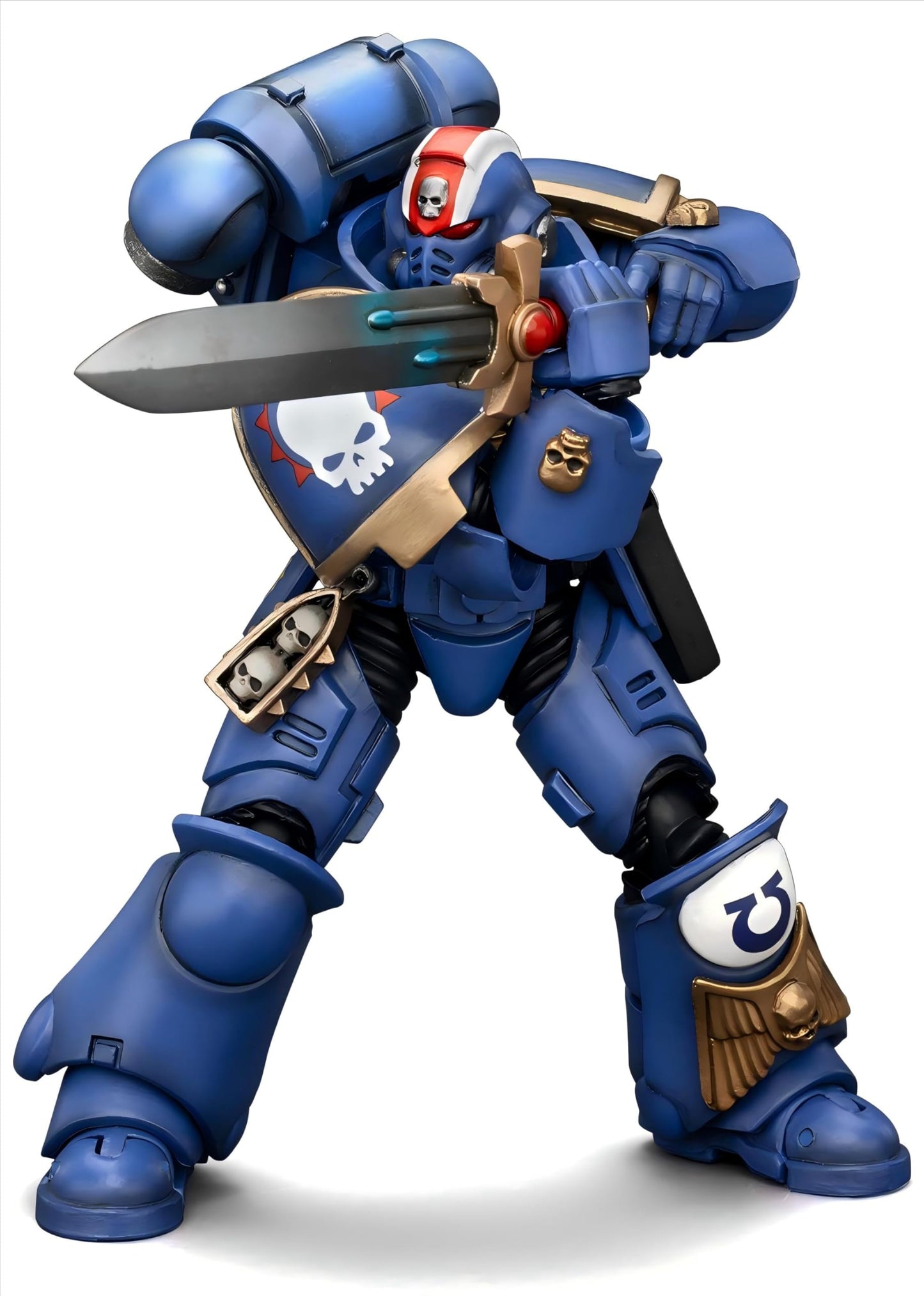 Joytoy Warhammer 40K 1/18 Action Figures - Ultramarines Heroes Of The Chapter Primaris Lieutenant Erastus Perfect For Collectors