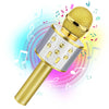 Viposoon Birthday Gifts For 3-11 Year Old Girls, Bluetooth Karaoke Microphone For Kids Gifts For Teenage Girls Christmas Stocking Stuffers For Kids Popular Toys For 4-12 Year Old Boys Girls - Gold