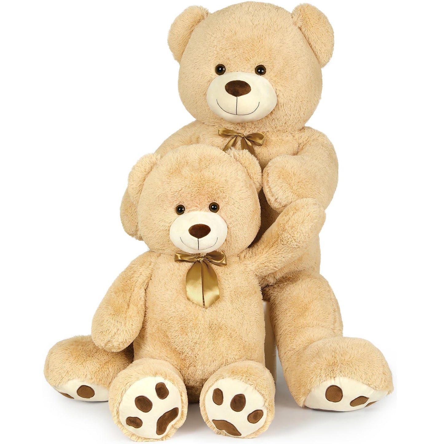 Maogolan Giant Big Teddy Bear Jumbo Stuffed Animal Huge Tan Bear Plush Tan Bear For Girlfriend
