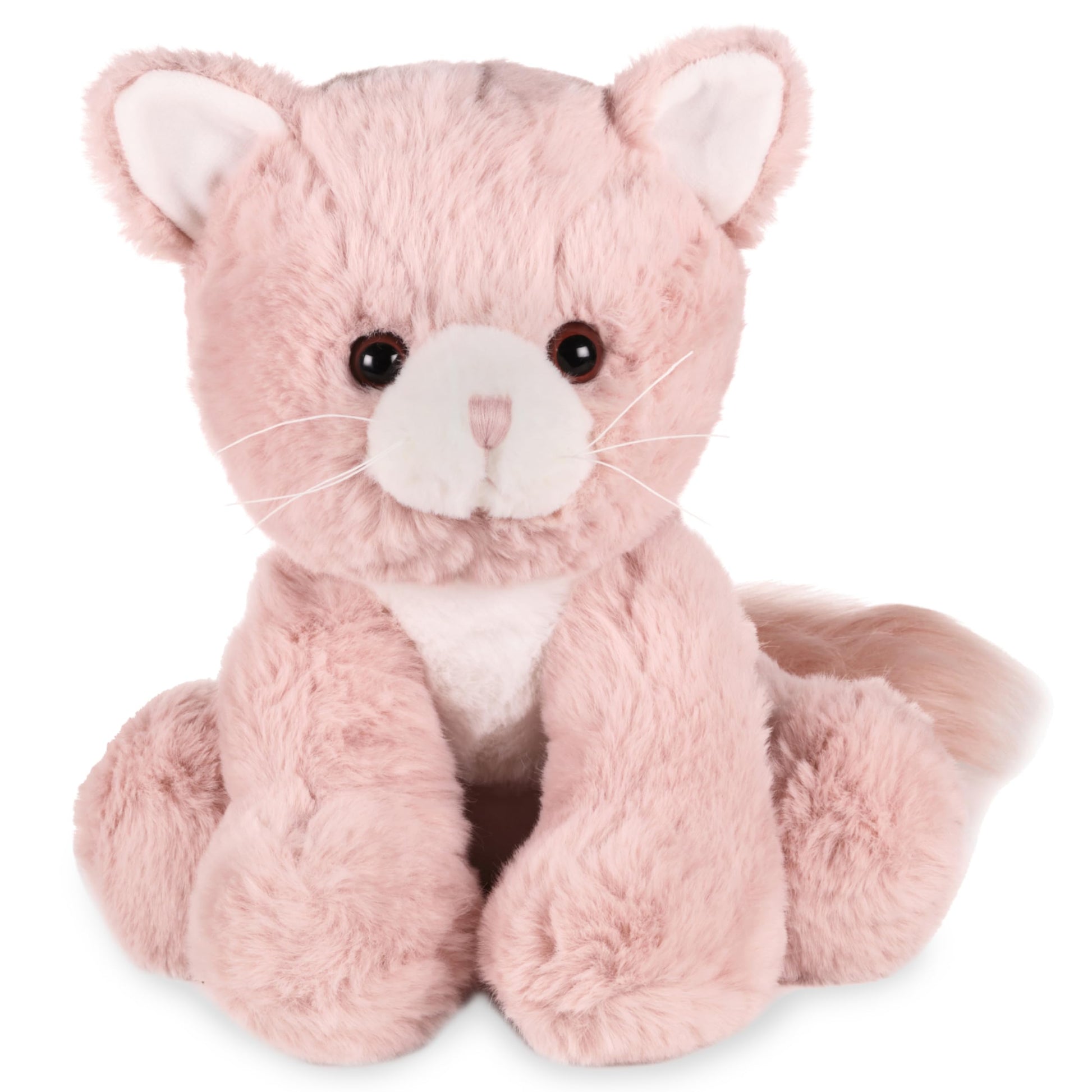 Bearington Mew Mew The Pink Kitty Stuffed Animal Plush, 10.5 Inch Stuffed Animal - Cat Plush - Cat Stuffy