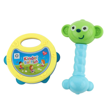Chanak Baby Kinder Rattle Set For 0-6 Months Old Baby, Non-Toxic, 100% Bpa Free, Infant Grab, Spin & Shake Rattles, Colorful Rat