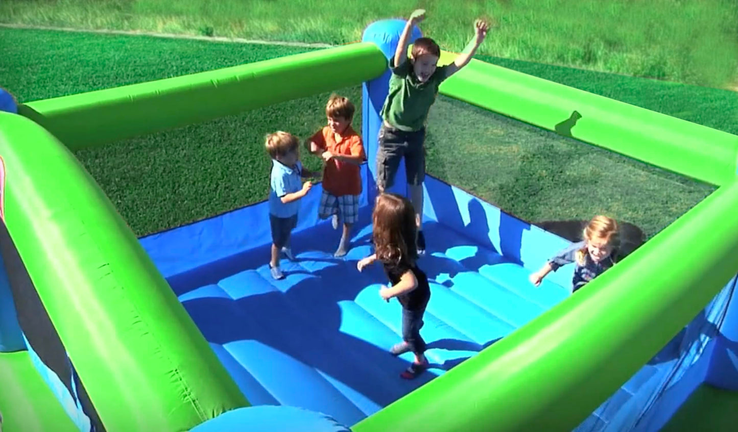Blast Zone Big Ol Bouncer - 15x12 Inflatable Bounce House with Blower - Huge - enhanced Quality - 6 Players
