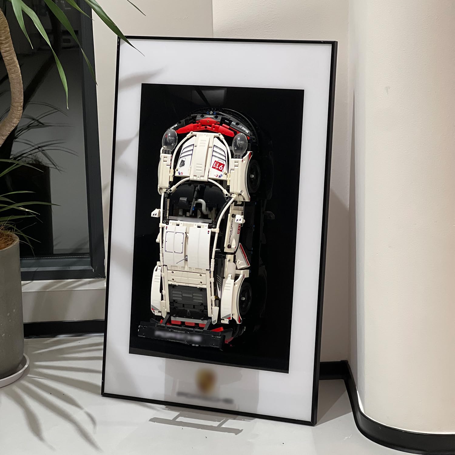 iLuane Display Wallboard for Lego Technic Porsche 911 RSR Race Car 42096  mature-themed Collectibles Lego Car Wall Mount for Building Blocks  Great for Lego Lovers (No Car Included)