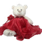 20' Quinceanera Burgundy Teddy Bear Doll With Dress - Kinnex Collections, Realistic & Unique Centerpiece B16831-7