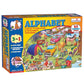 CreativeS Alphabet Jumbo Puzzles 3In1, Learn Letters Sounds Vocabulary, 25 Pieces + Colouring Poster + Board Game, Visual Dis
