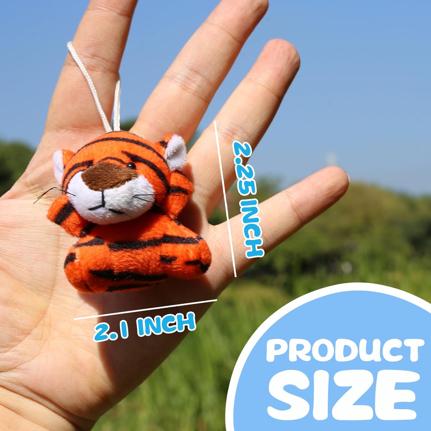 38 Pack Mini Stuffed Animals Party Favors For Kid, Small Plush Stuffed Animal Toy In Bulk For Claw Machine, Carnival Prizes, Plush Keychain Decorations, Valentines Classroom Gift, Animal Stuff Reward