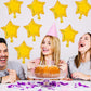 TONIFUL Gold Foil Star Balloons 50Pcs 10 Inch Gold Star Shape Balloons Star Helium Mylar Balloons for Birthday Wedding Baby Show