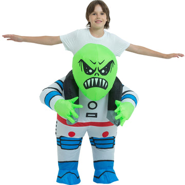 One Casa Blow Up Costume Child,Inflatable Costumes For Kids,Riding Alien Costume,Halloween Costumes For Boys/Girls (4-6Yrs)