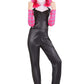 Marvel Spider-Gwen Official Youth Halloween Costume - Premium Quality Hooded Jumpsuit With Pull On Fabric Mask (Medium)