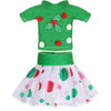 Erweicet Christmas Clothing Christmas Accessories For Elf Doll (Top + Skirt) Doll Is Not Included