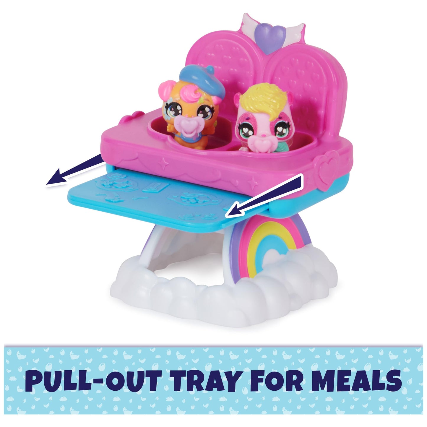 Hatchimals Alive, Hungry Hatchimals Playset With Highchair Toy And 2 Mini Figures In Self-Hatching Eggs, Kids Toys For Girls And Boys Ages 3 And Up