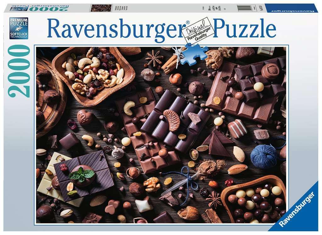 Ravensburger 2000 Piece Chocolate Paradise Jigsaw Puzzle | Softclick Technology | 39 x 30 in | Multicolor | Ideal for Adults & Enthusiasts