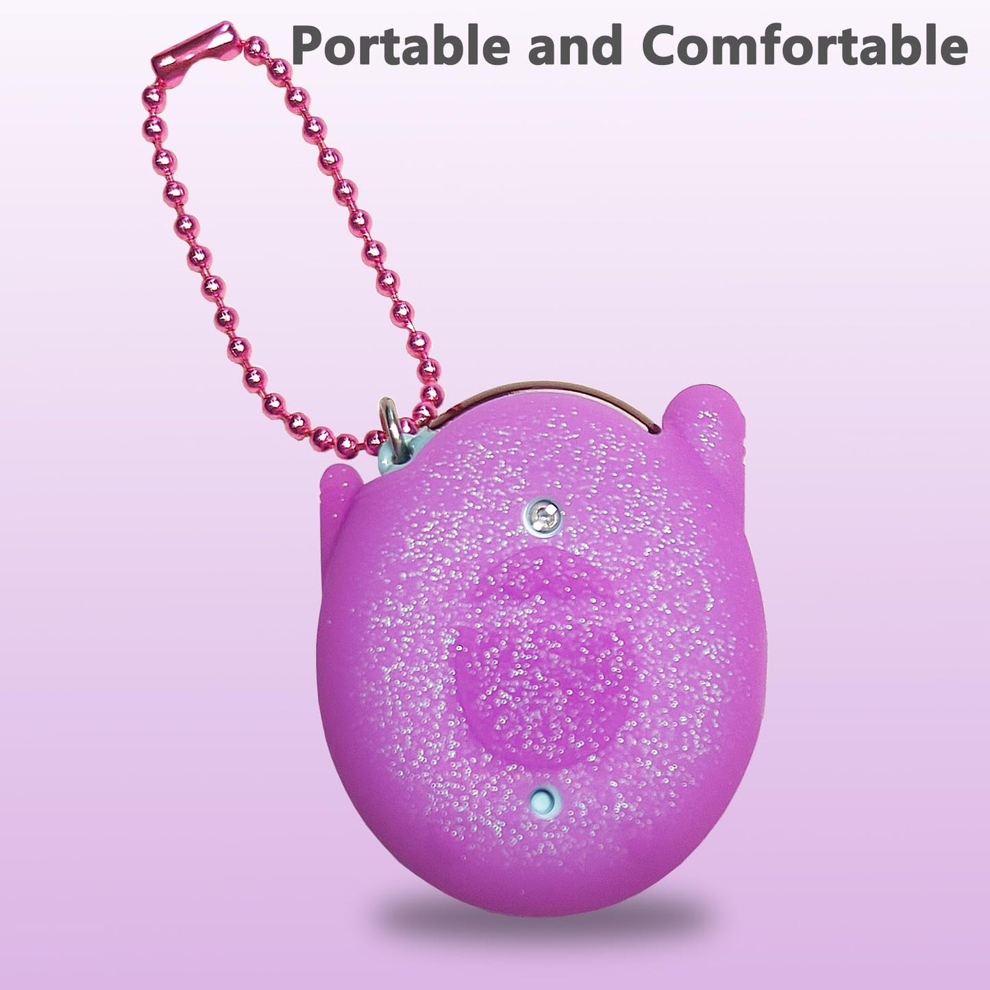 Jchpine Silicone Cover Case For Tamagotchi Connection Virtual Reality Pet, Screen Protector For Tamagotchi Connection Electronic Pet Accessories (Silicone Case And Screen Film) (Purple)