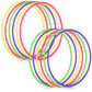 Syhood 20 Pcs Toy Color Plastic Detachable Adjustable Hoop Lightweight Exercise Fitness Hoop Equipment Toy Waist Ring for mature-themed Party Game Dance  3 Sizes