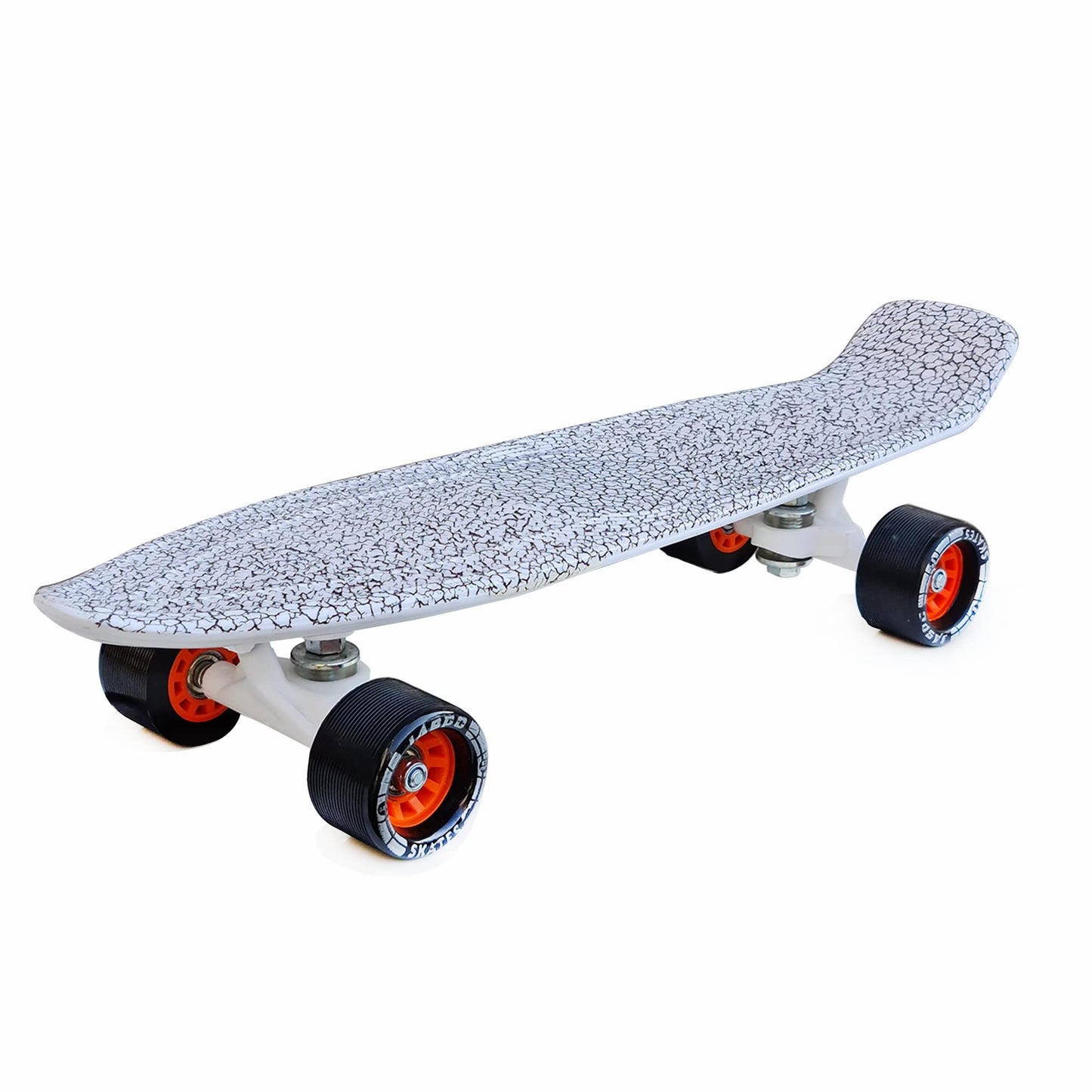 jaspo Polypropylene Penny Skateboard Casterboard Fishboard Cruiser Fibre Skateboard (22X5.5 Inches) Suitable Upto 10 Years (Crys