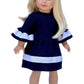 Navy Blue - 18 inch Doll Dress (Doll Not Included) (Shoes not Included)