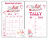 Generic Bunco Valentine's Day Gnome Game Kit - Includes Score Sheet, Tally Sheet, Bunco Cards, Paper Material
