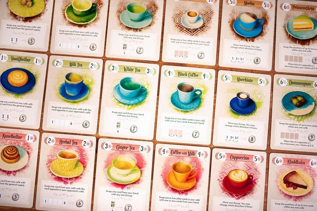 Fika , Two Player Coffee Shop Themed Strategy Card Game - 25Th Century Games
