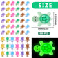 WOZADU 300 PCS Tiny Turtles for Crafts Luminous Mini Resin Turtles Dollhouse Miniatures Mini Animals for Fairy Garden Micro Landscaping Decoration
