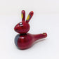 A&A Kreative Box Wooden Whistle Handcrafted Sound Toy Discover Sounds Develops Sensory Skills For Kids Toddlers Children (Buny R