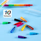 Outus 20 Pcs Stackable Crayons Colorful Stacking Buildable Crayons Party Favors DIY Rainbow Pencils for School Office Birthday P