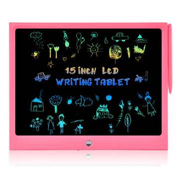 Lcd Writing Tablet, 15 Inch Large Colorful Screen Doodle Board Doodle Pad, Drawing Tablet Drawing Pad For Kids, Electronic Educa