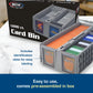Bcw Collectible Card Bin - Holds Up To 1600 Cards - 2 Pack Gray | Large Card Storage Box For Loose Trading Cards | Pokemon, Mtg,