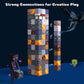 Dufvrpe Minecraft Magnetic Blocks - 128Pcs Cavern Exploration - 1'' Creative Magnacraft Magnetic Building Cubes Gift Set For Kid