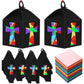 VIHOSE 16 Sets Religious Crafts Kits Christian Cross Lantern Crafts Bulk Christian Sunday School Suncatcher Cross Ornaments Chur