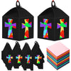 VIHOSE 16 Sets Religious Crafts Kits Christian Cross Lantern Crafts Bulk Christian Sunday School Suncatcher Cross Ornaments Chur