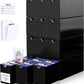 Leyzan Card Storage Box For Toploader, 12  600 Count Cardboard Trading Card Organizer Box With Dividers For Sports Tcg Mtg, Blac