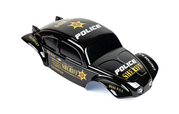SummitLink Custom Body Compatible for 1/10 1/8 Scale RC Car or Truck (Truck not Included) (Police Black)