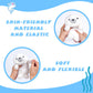 CWZY 7.8 White Seal Plush - Posture Improvement Desk Buddy - Soft & Supportive Sitting Companion - Cute Stuffed Animal for Office  Study  and Gift